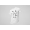 Pánske pohodlné biele Tričko Punk Dog, dostupné všetky veľkosti