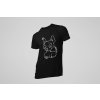 Pánske pohodlné čierne Tričko Punk Dog, dostupné všetky veľkosti