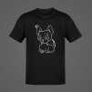 Pánske pohodlné čierne Tričko Punk Dog, dostupné všetky veľkosti