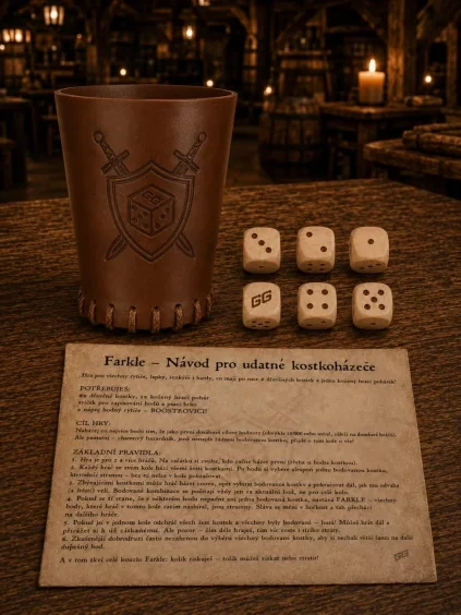 pohárek s kostkami