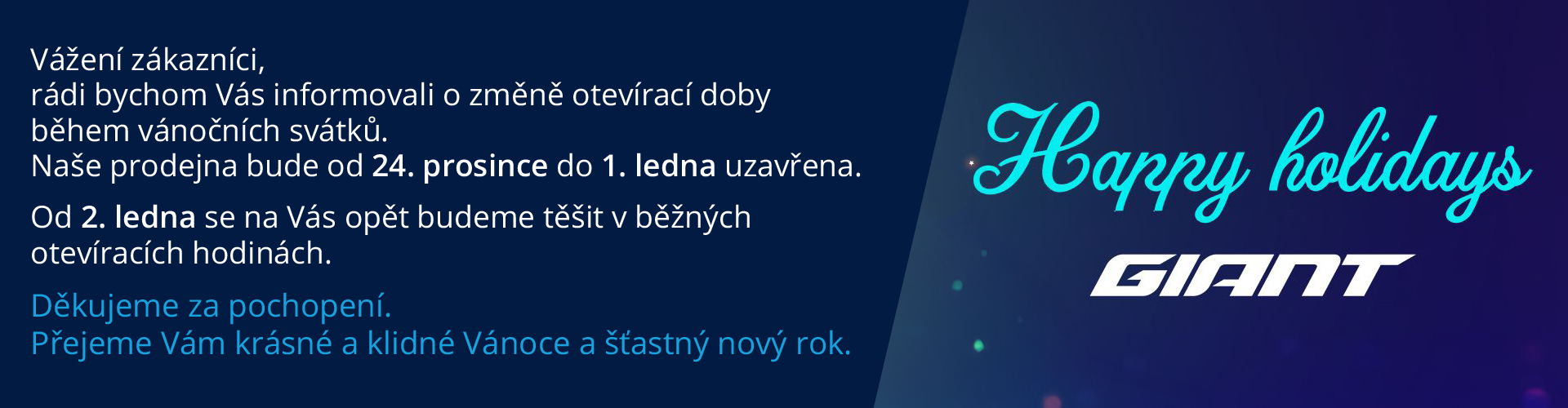 C6 Vánoční otvírací doba