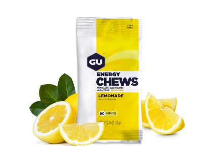 GU Energy Chews 60g Lemonade Sleva-expirace 10/25