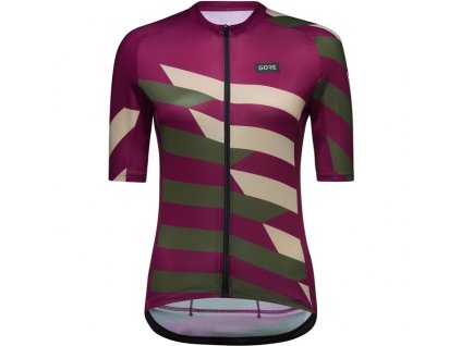 GORE Spirit Signal Chaos Jersey Womens Process purple/utility green