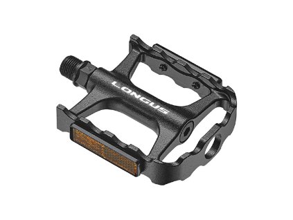 LONGUS pedály Premium Al černé ložiska