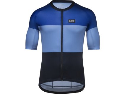 gorewear spirit stripes short sleeve jersey men ultramarine blue scrub blue blbv 1 1586748