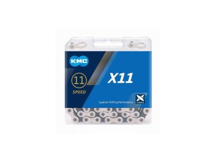 KMC Řetěz X11 stříbrno/černý