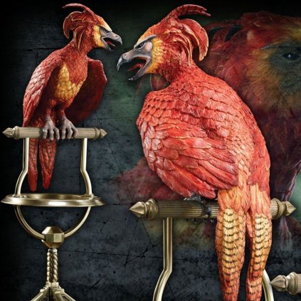 Harry Potter - socha Fénix Fawkes DELUXE