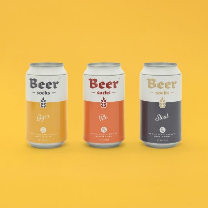 Pivní ponožky - světlé pivo