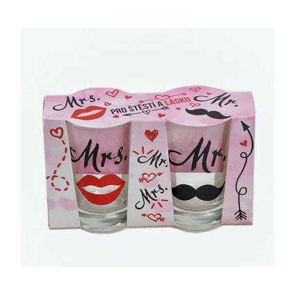 sklenicky panaky Mr a Mrs