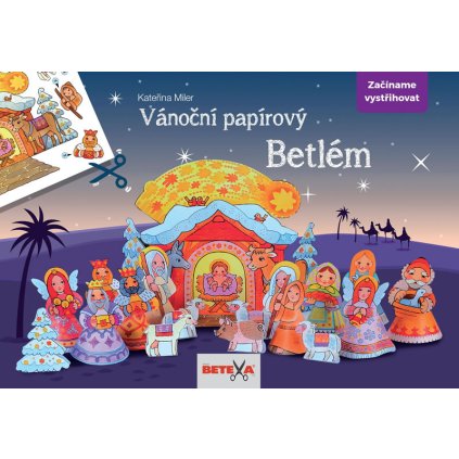 Vánoční papírový betlém