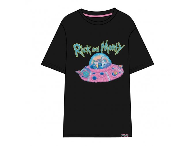 Rick and Morty - tričko Létající talíř