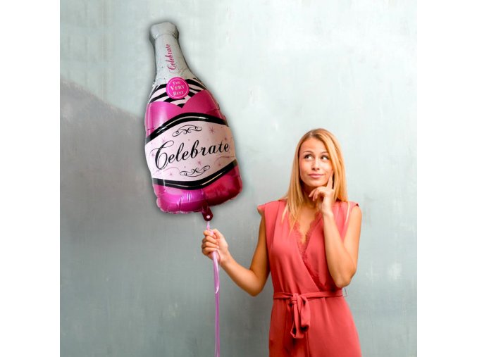 Balón - růžové šampaňské XL