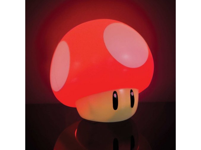 Super Mario - Lampa Red Mushroom se zvukem