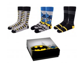 Batman - sada 3 párů ponožek - M/L
