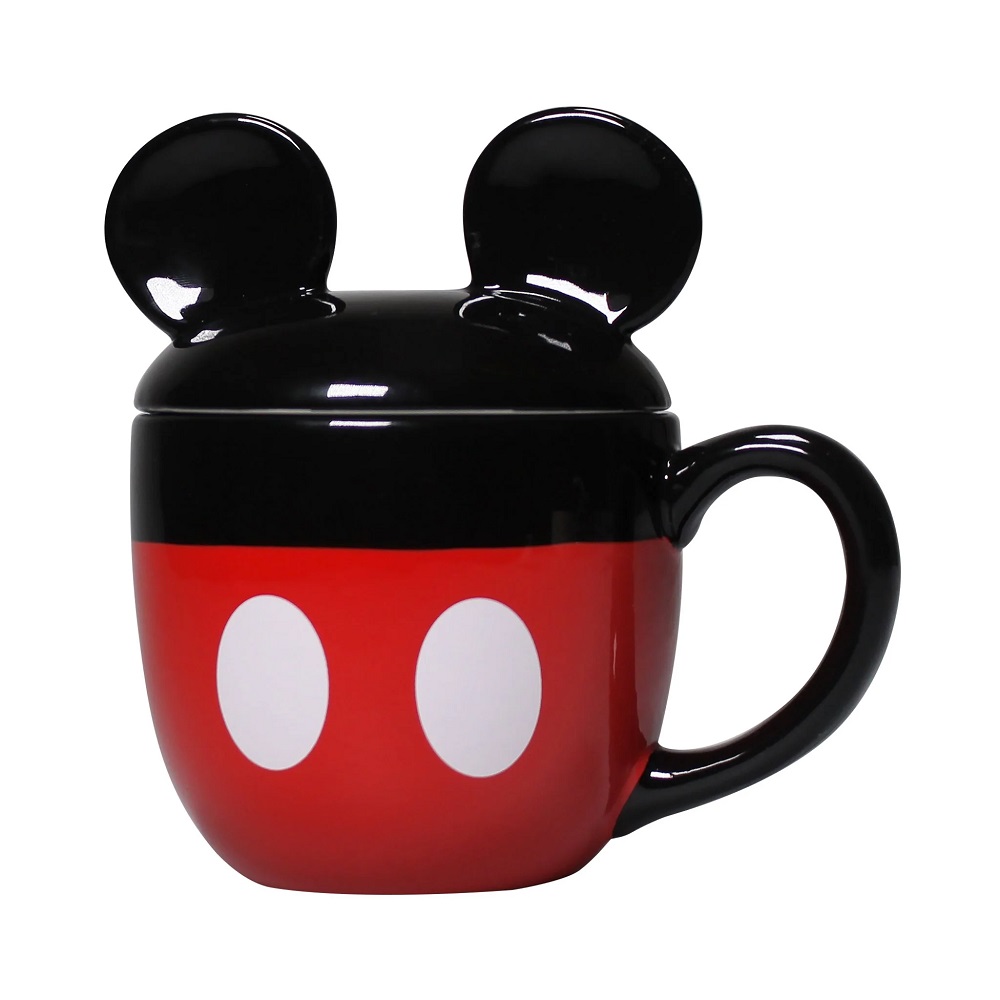 Mickey Mouse - 3D hrnek s pokličkou