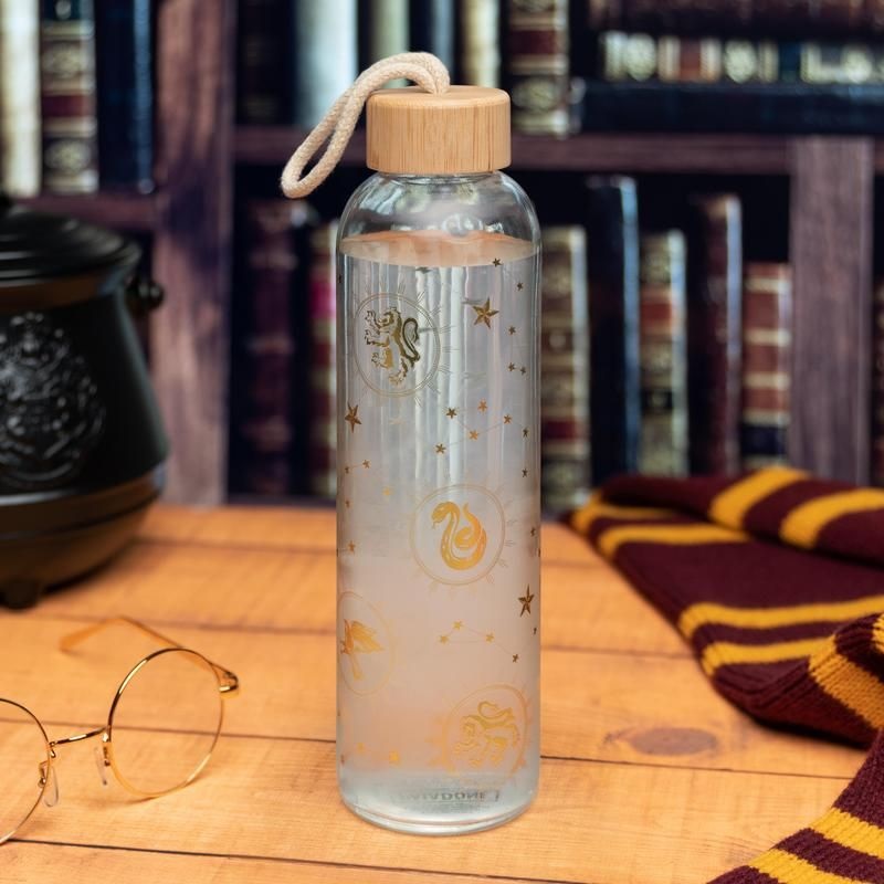 Harry Potter - skleněná láhev Bradavické koleje