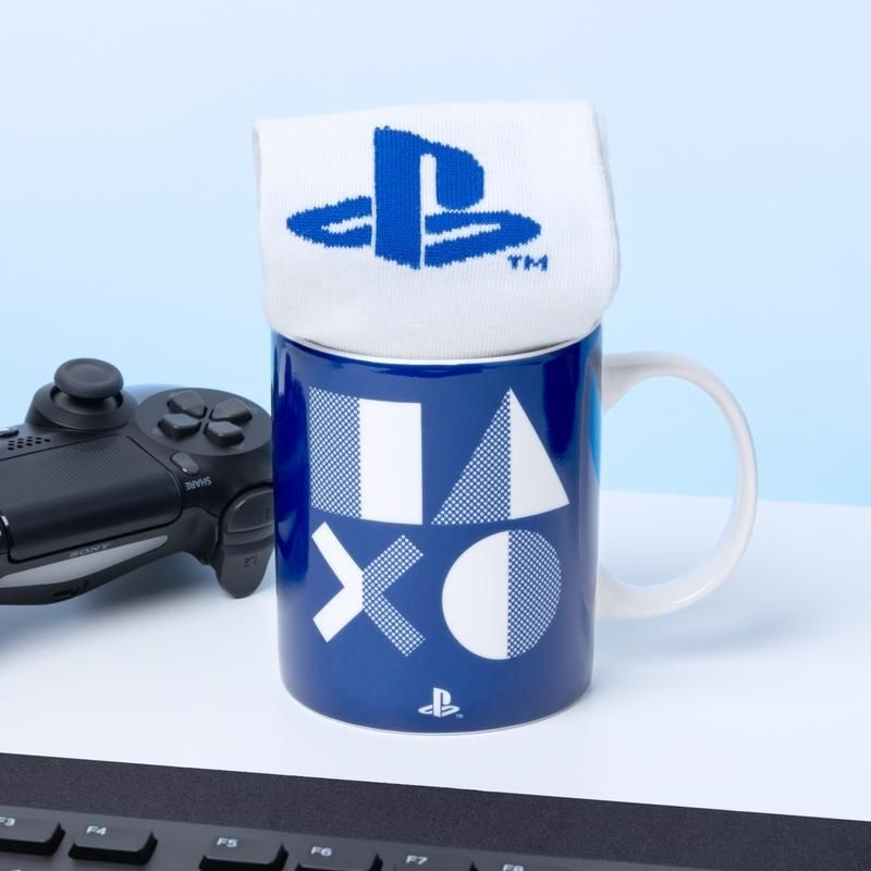 Sony Playstation - sada ponožky a hrnek