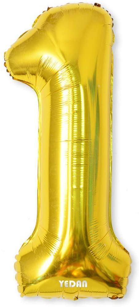 Balón XL čísla - zlatá 1