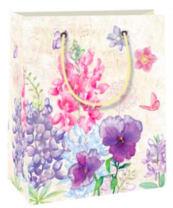Dárkové tašky mini 16x11x6cm Luční květy