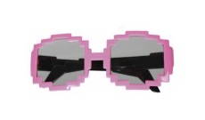 Párty brýle Růžové pixelové