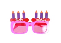 Párty brýle Happy birthday se svíčkami