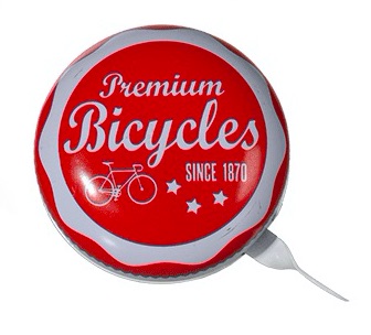 XL vintage cyklo zvonek Premium bicycles 10 x 6,5cm
