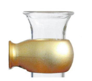 Pepino váza s přísavkou Malá matná zlatá