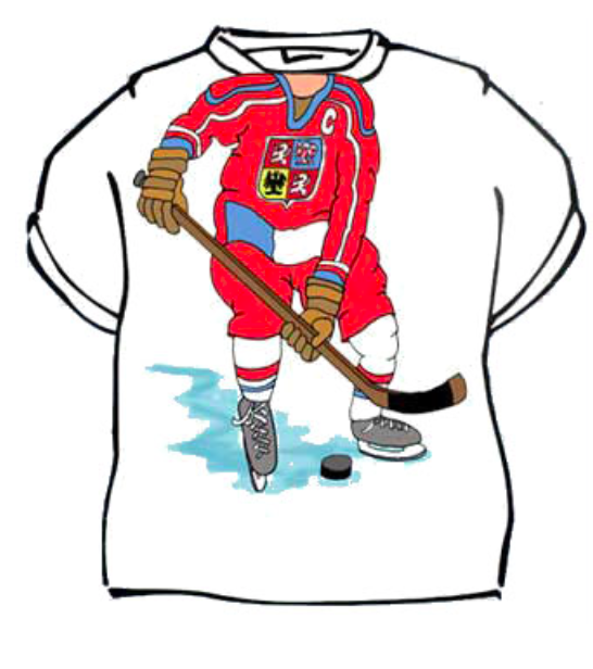Žertovné tričko - Hokejista L