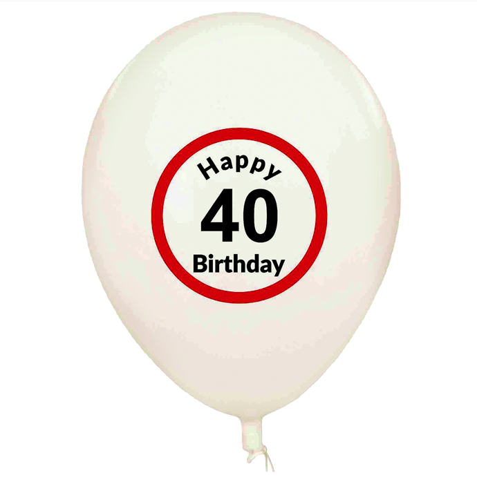 Narozeninové balónky 40 let