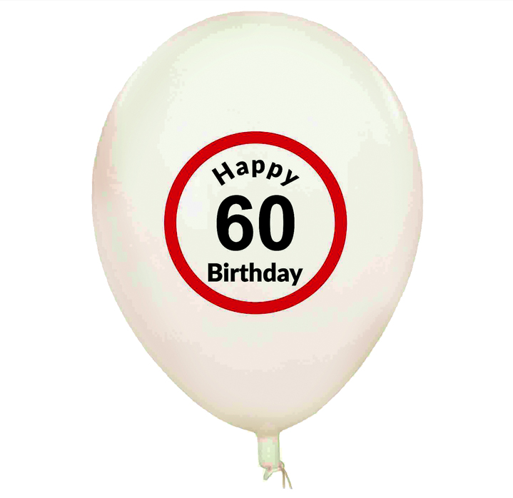 Narozeninové balónky 60 let