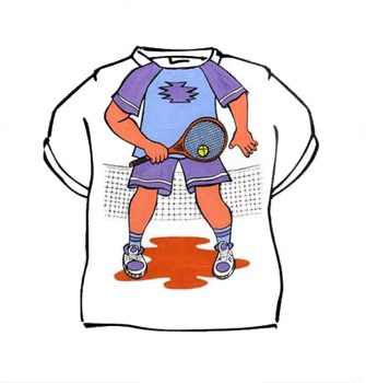 Žertovné tričko - Tenista XXL