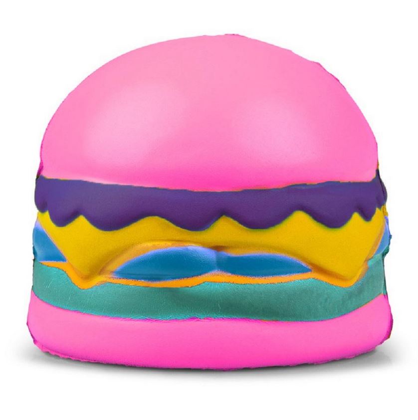 Antistresové hračky Puffems Hamburger fialový