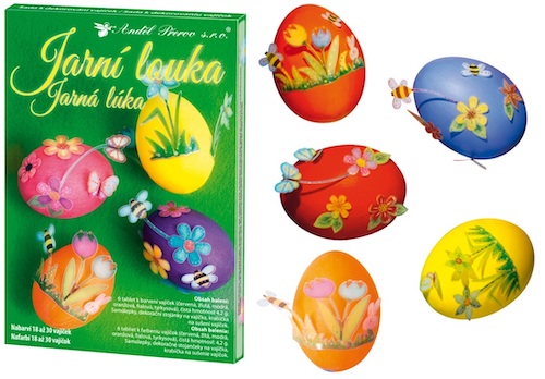 Sada k dekorování velikonočních vajíček - Jarní louka