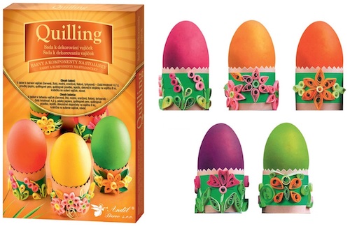 Sada pro dekorování velikonočních vajíček - Quilling