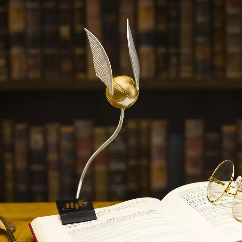 Harry Potter - Zlatonka mini lampa na čtení zlatá