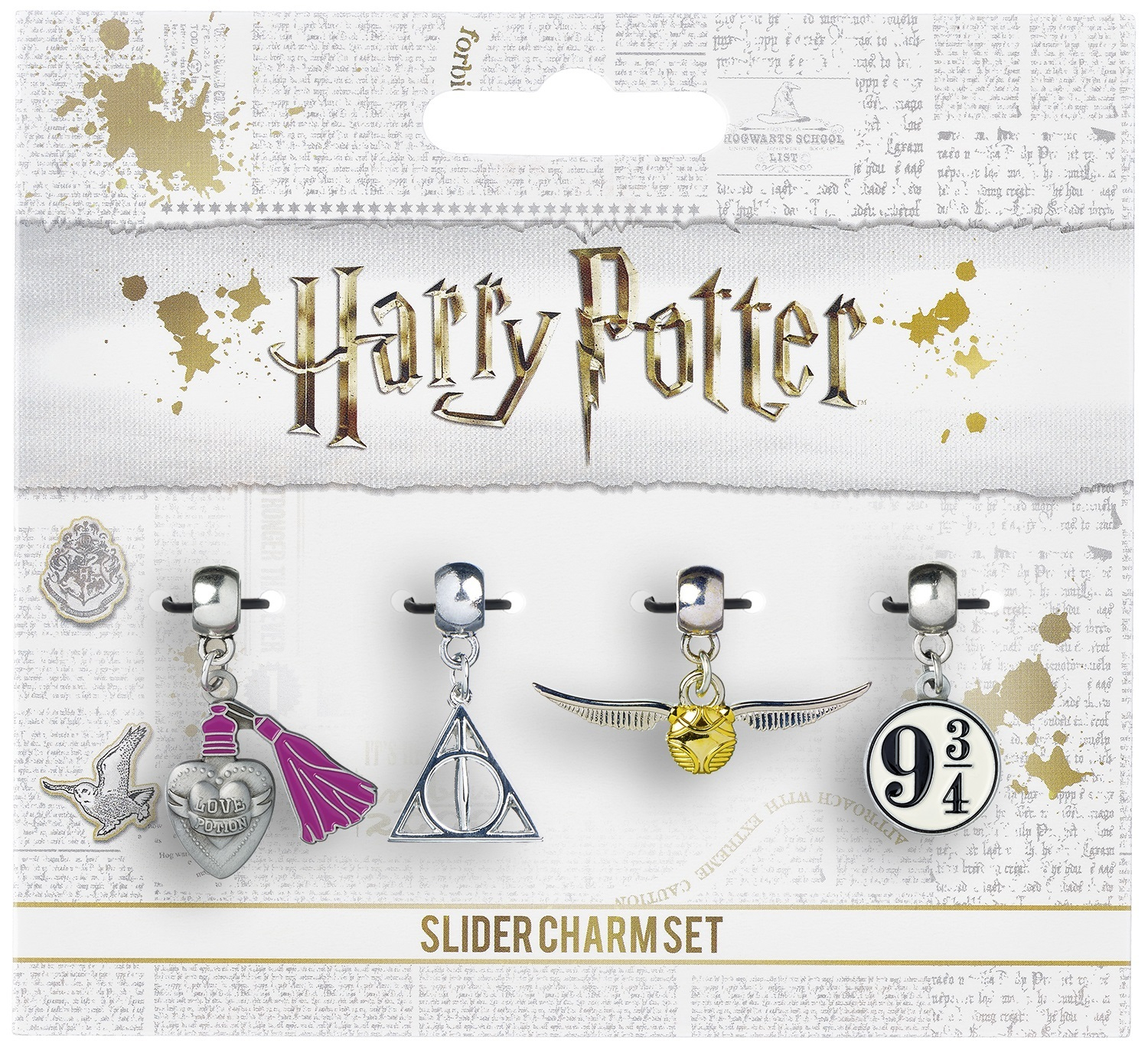 Harry Potter - set 4 ks čarodějnických přívěsků