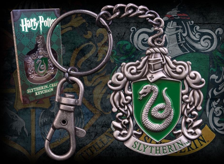 Harry Potter - klíčenka s erbem Zmijozel