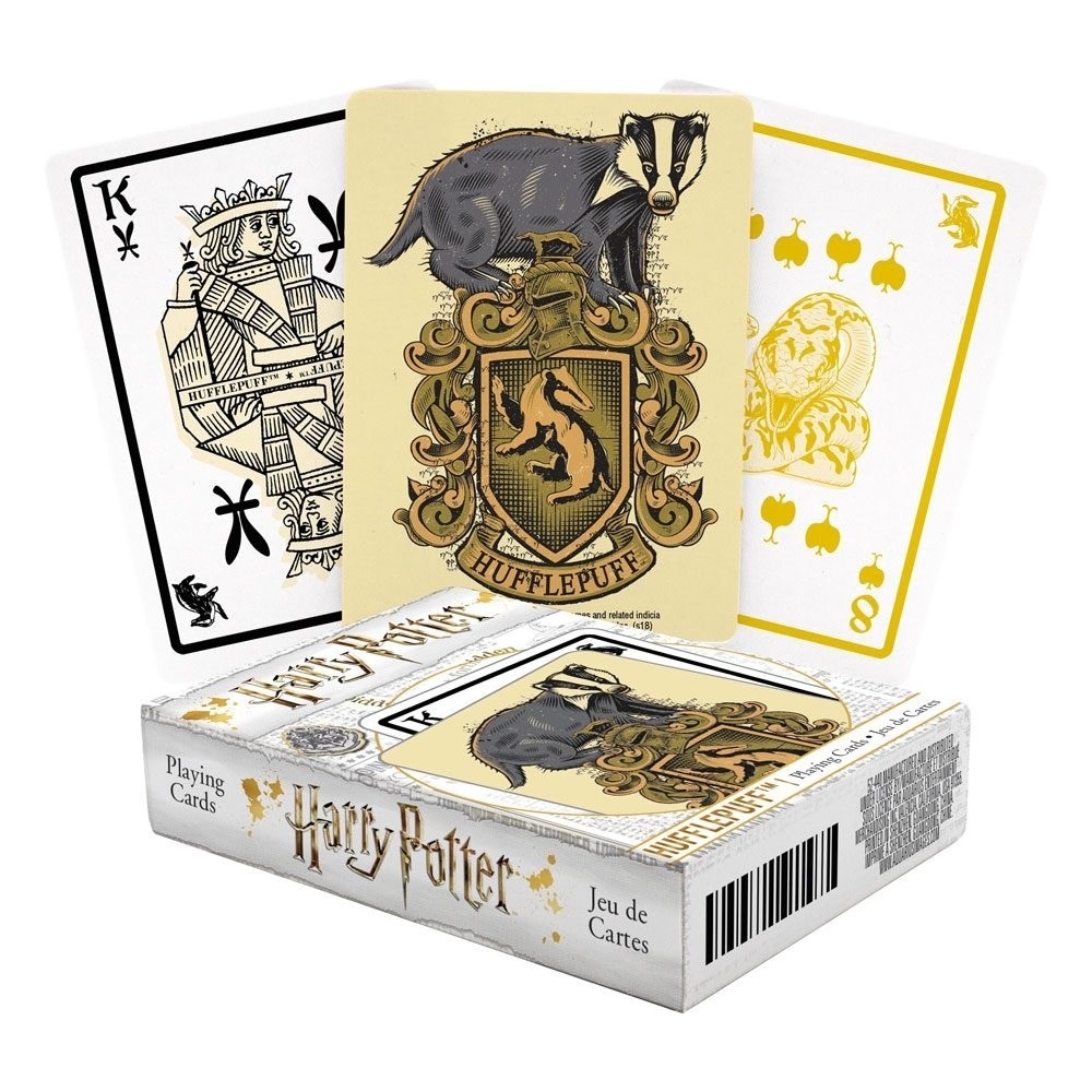 Harry Potter - hrací karty s motivem koleje Mrzimor