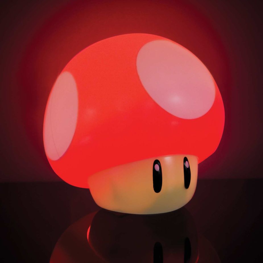 Super Mario - Lampa Red Mushroom se zvukem