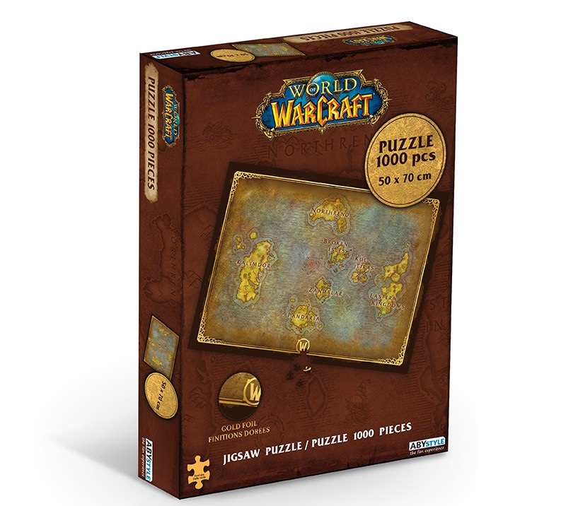 World of Warcraft - Puzzle mapa Azerothu 1000