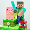 Minecraft - Steve Diorama lampa