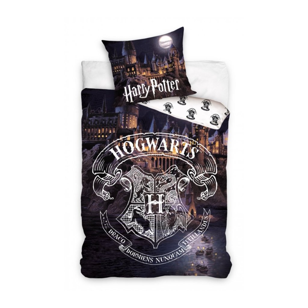 Harry Potter - ložní povlečení noční Bradavice 160x200