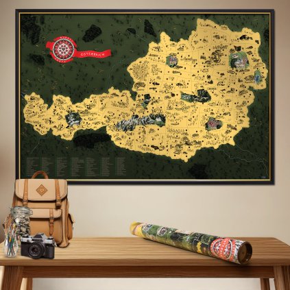 Kaparós térkép - Ausztria DELUXE XL