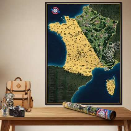 Kaparós térkép - Franciaország DELUXE XL
