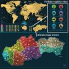 Kaparós világtérkép - szlovák verzió Deluxe XL