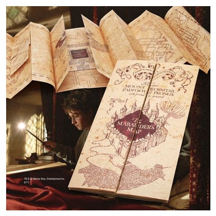 Harry Potter - replica hărții Marauder 