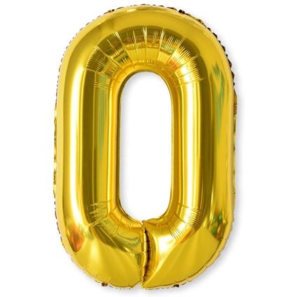 Balon XL numere - auriu 0