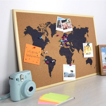 Harta lumii din plută 60x40 