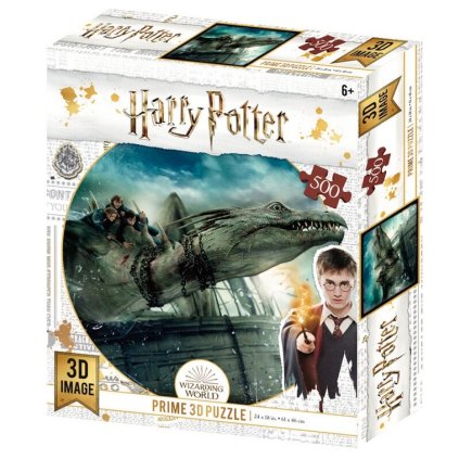 Harry Potter - 3D puzzle - Evadare pe dragon - 500 