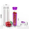 Sticlă infuzor fructe 800ml violet